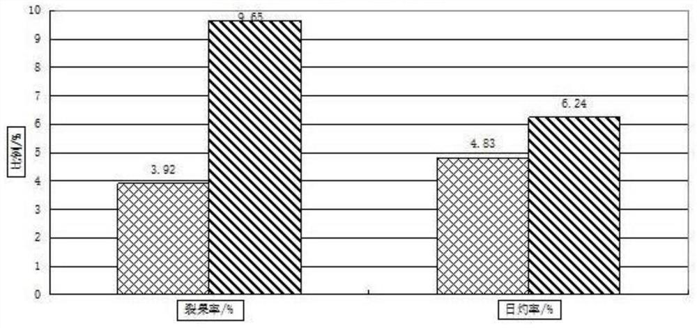 Method for synchronously preventing and controlling persimmon fruit chap and sunburn