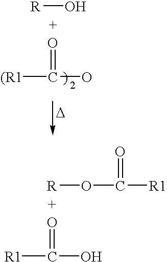 Methods for esterifying hydroxyl groups in wood