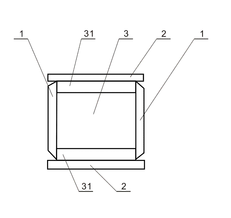 Method for welding box-shaped column