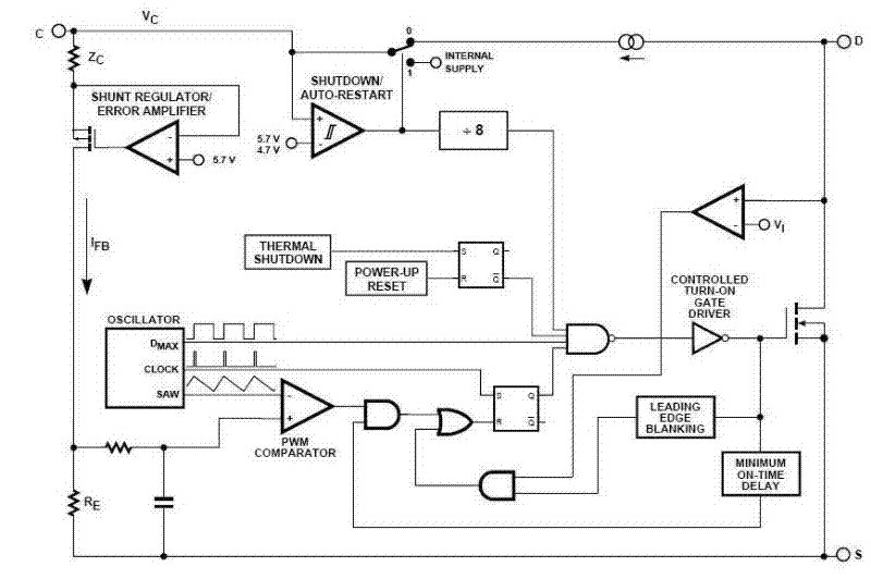 High-power light emitting diode (LED) driving circuit