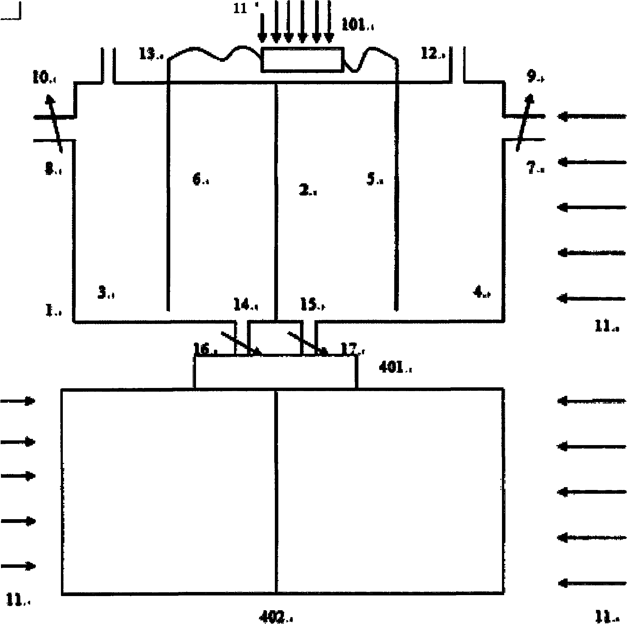 Photoelectrocatalysis water electrolysis method, device and application thereof