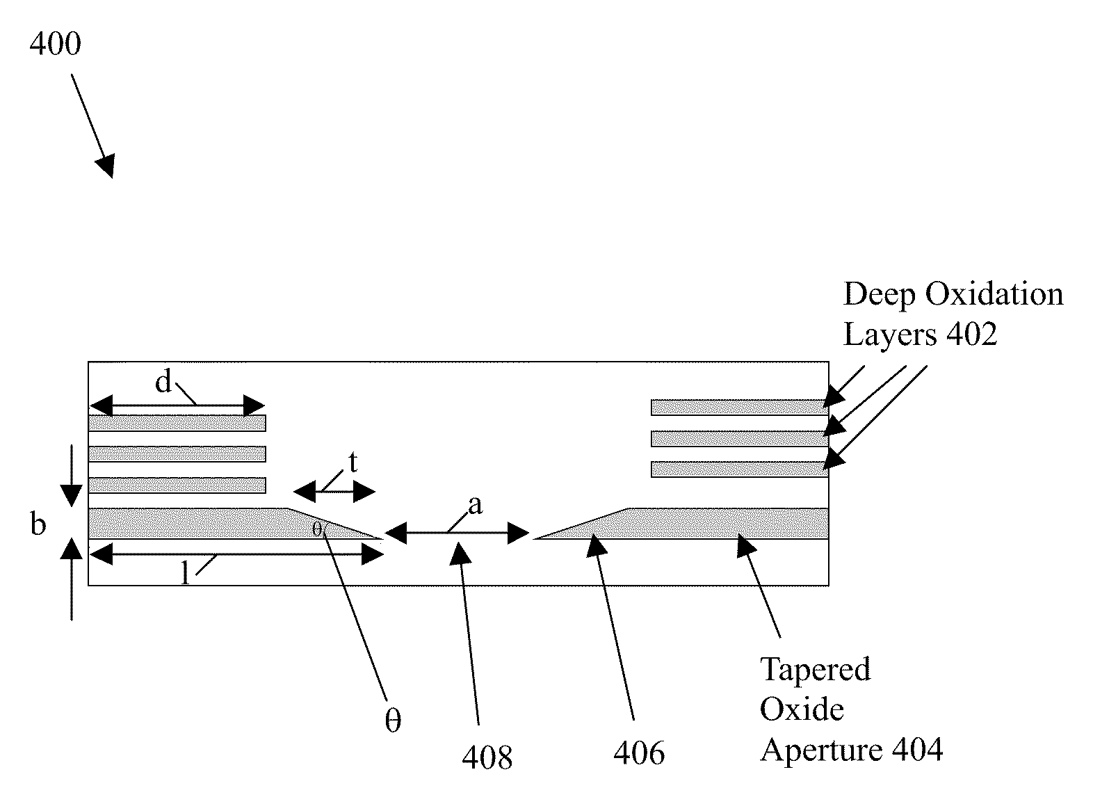 Small dimension high-efficiency high-speed vertical-cavity surface-emitting lasers