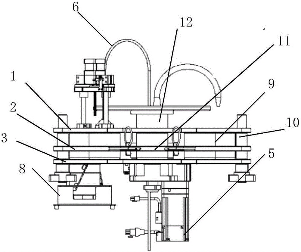 Heavy metal decomposing device based on vibration decomposing method