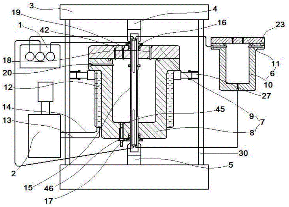 High temperature and high pressure corrosion hydrogen permeation test device and test method