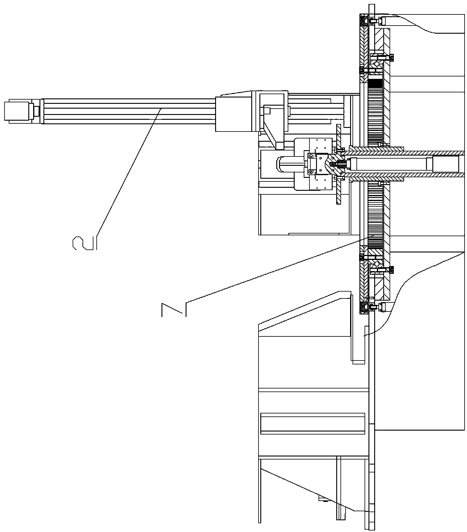 Turret cylinder and support plate welding assembling tool