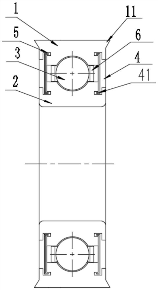 Bearing structure and motor with same