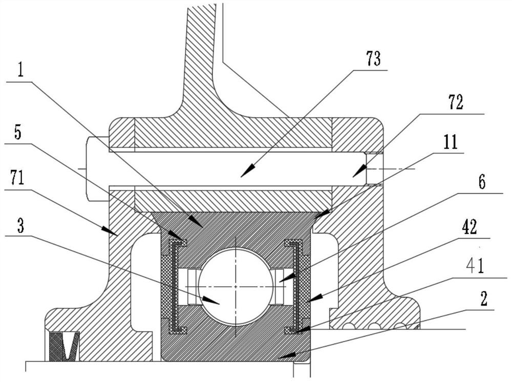 Bearing structure and motor with same