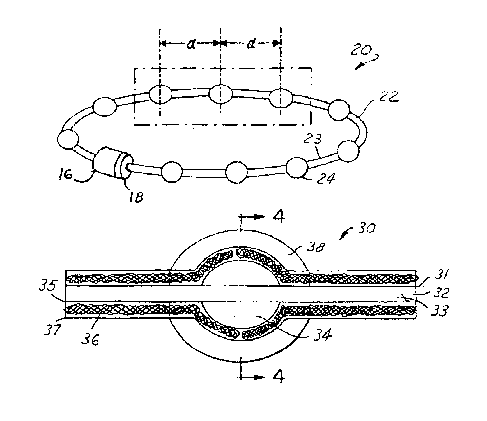 Over-molded beaded cable for driving applications