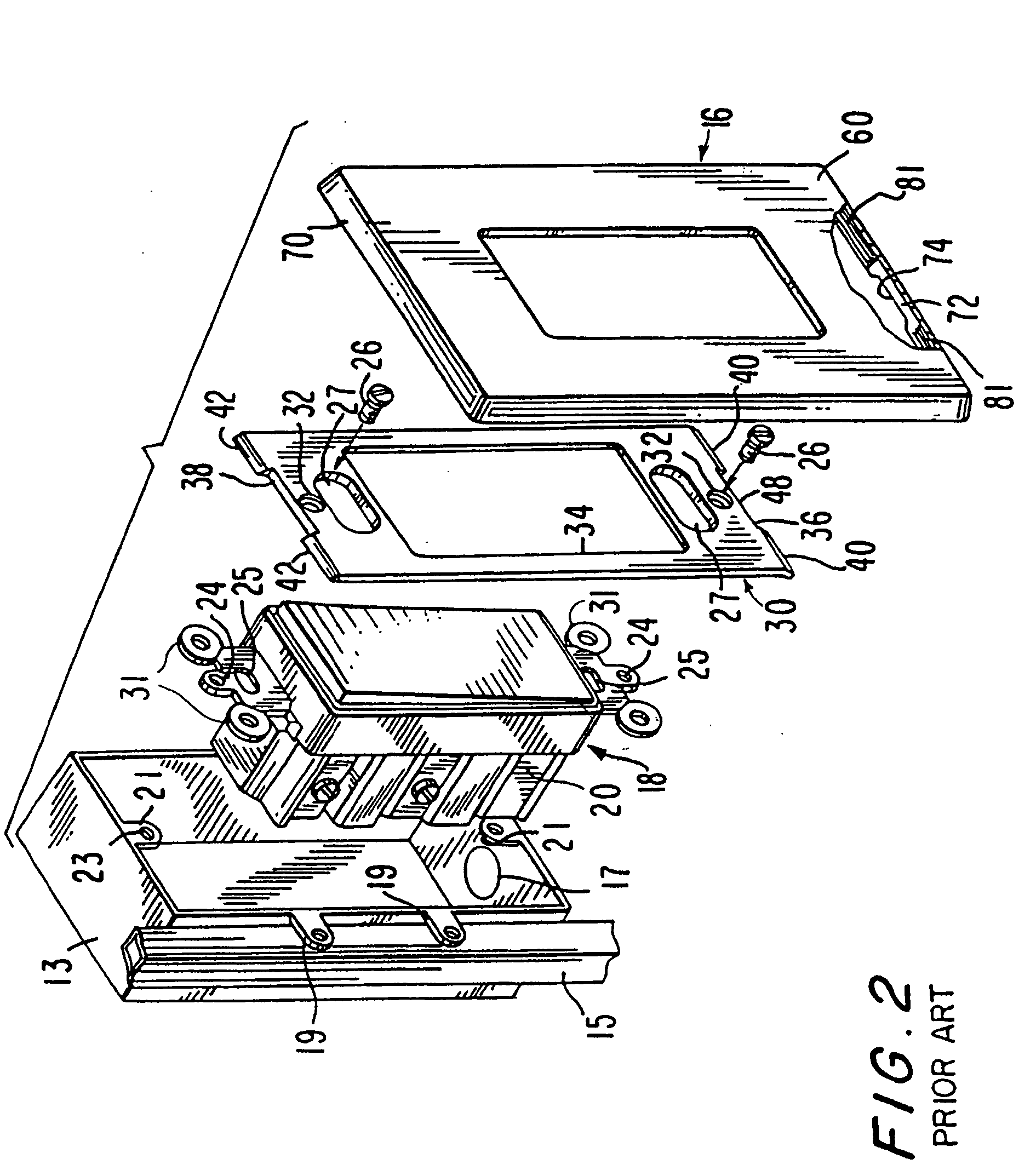 Switch with shaped face