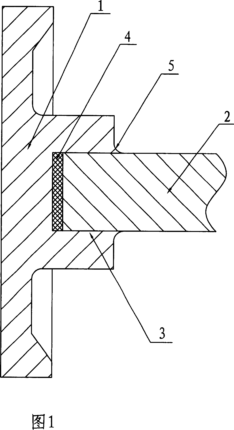 Welding method of vacuum tube central fulcrum bar component