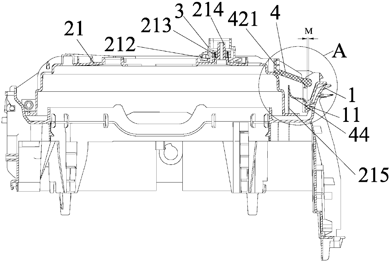 Electric pressure cooker and uncovering device thereof