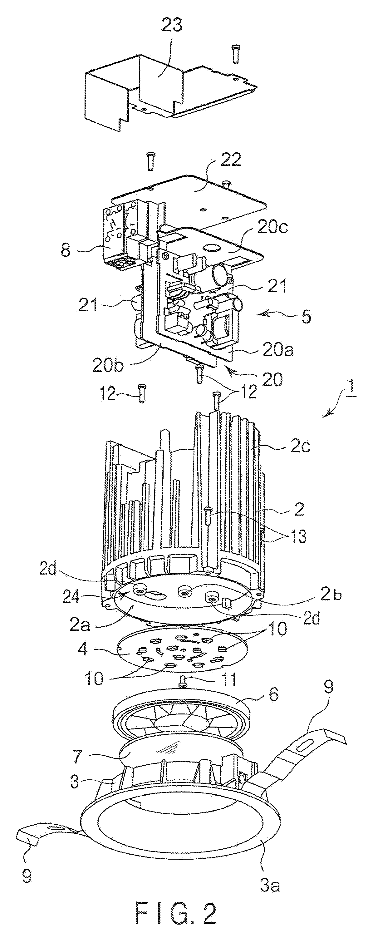 Lighting apparatus having light emitting diodes for light source