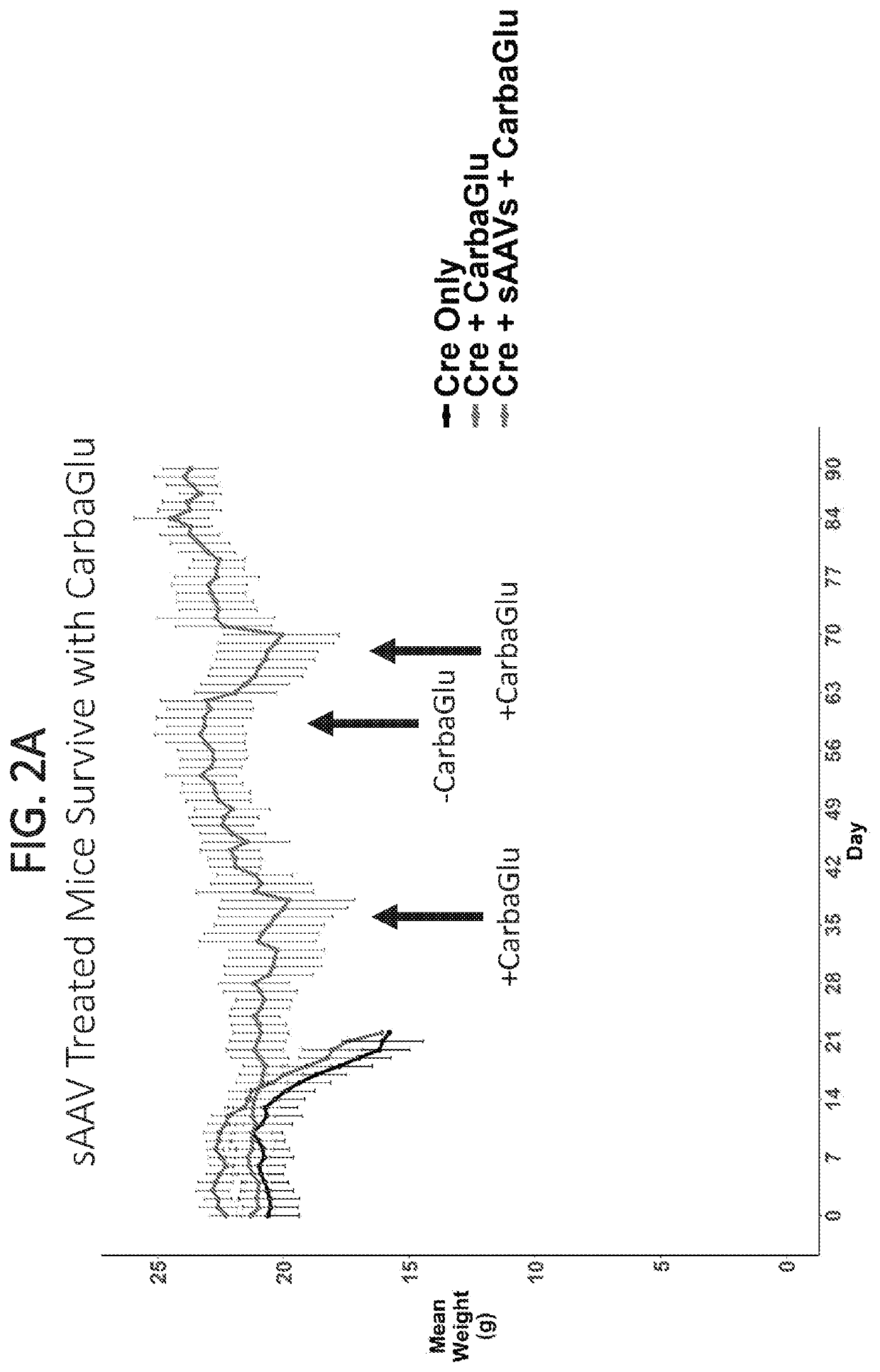 Treatment for restoring ureagenesis in carbamoyl phosphate synthetase 1 deficiency