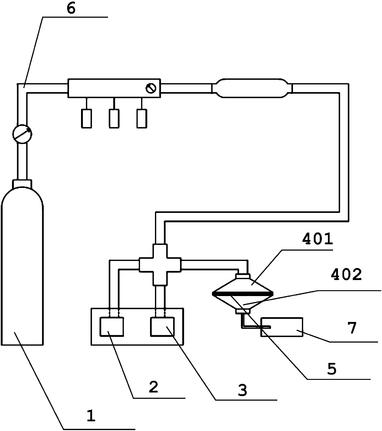 Experimental method of liquid flow characteristics in nanochannels