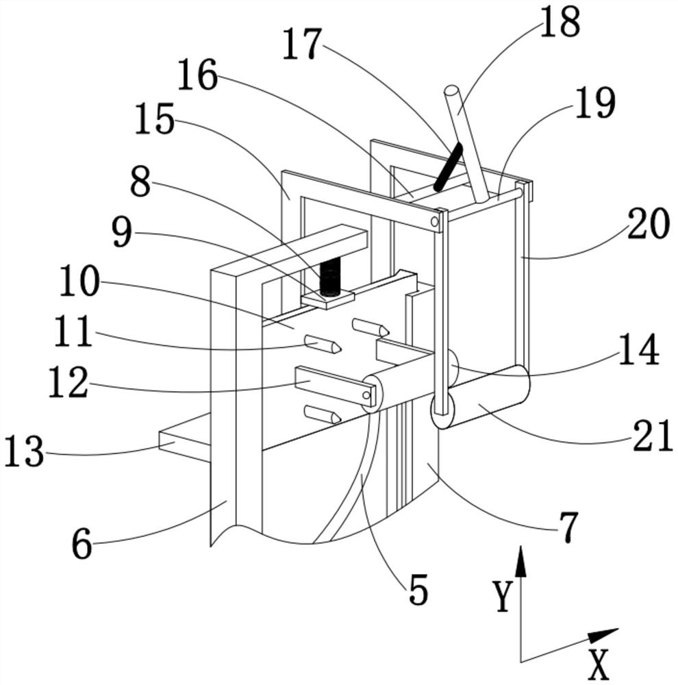 Road guardrail cleaning device