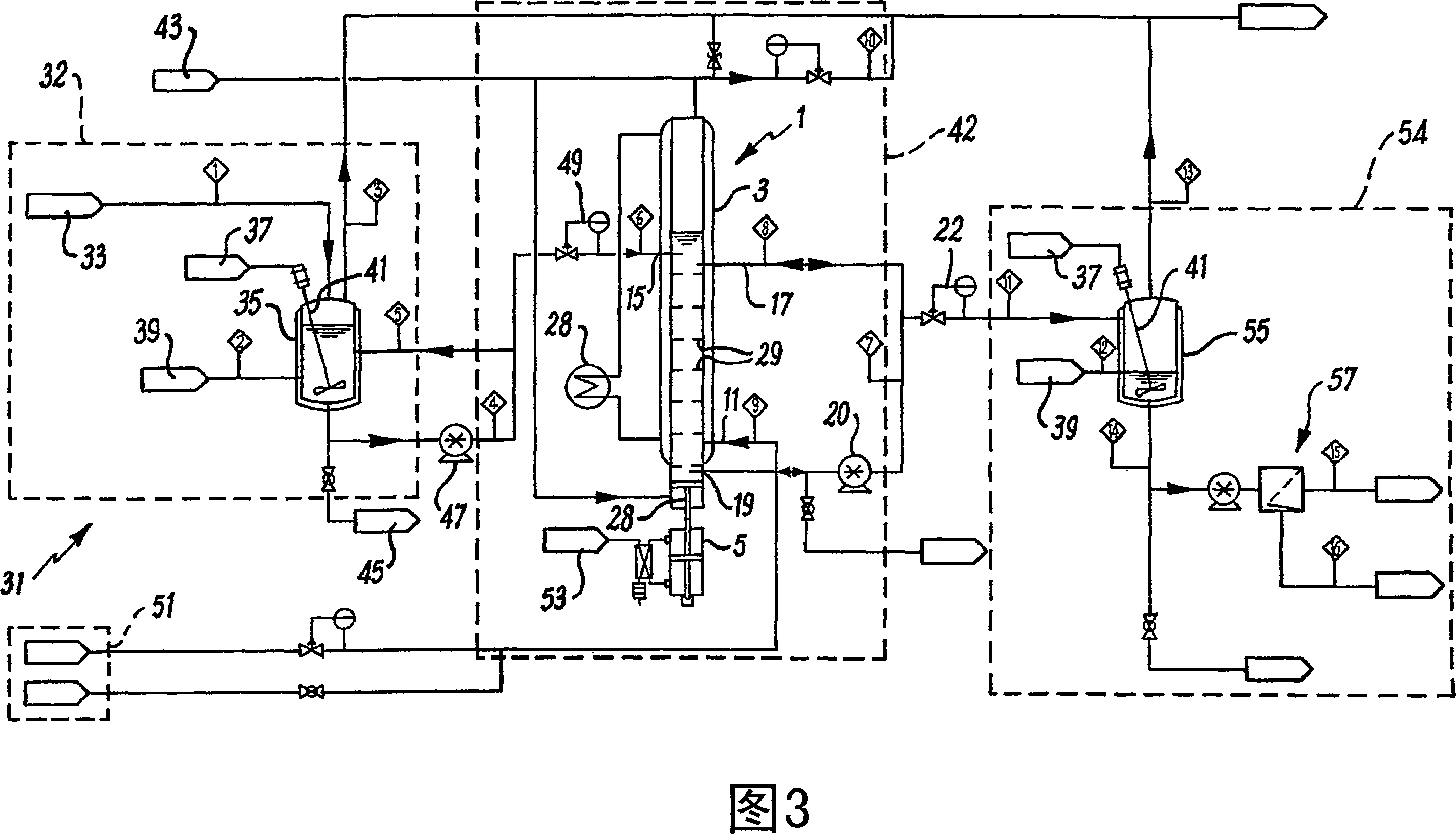 Method and apparatus for fluid-liquid reactions