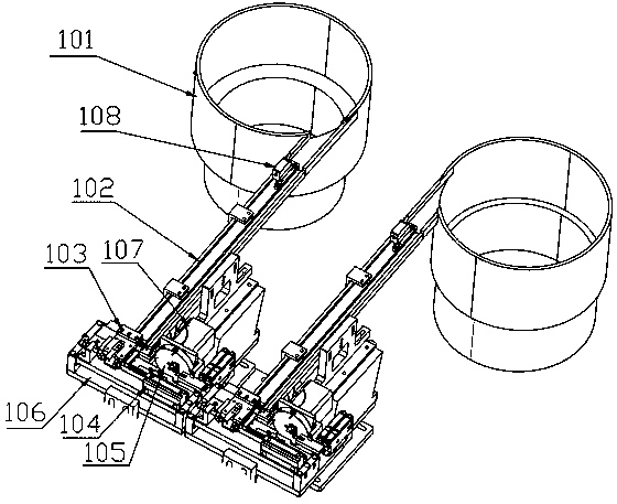 Optical product automatic locking stud machine