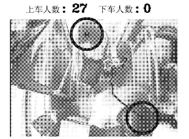 Method for counting passenger flow of buses in real time