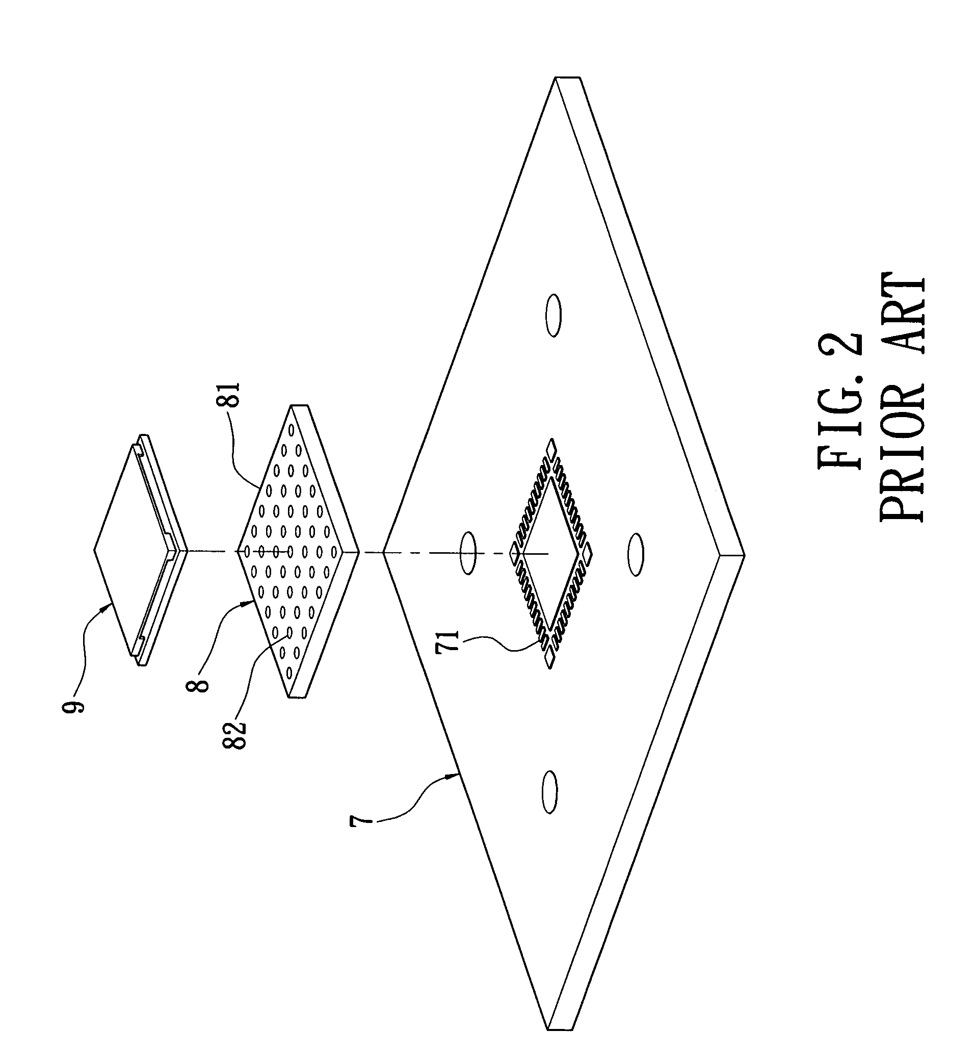 Test method and device for land grid array components