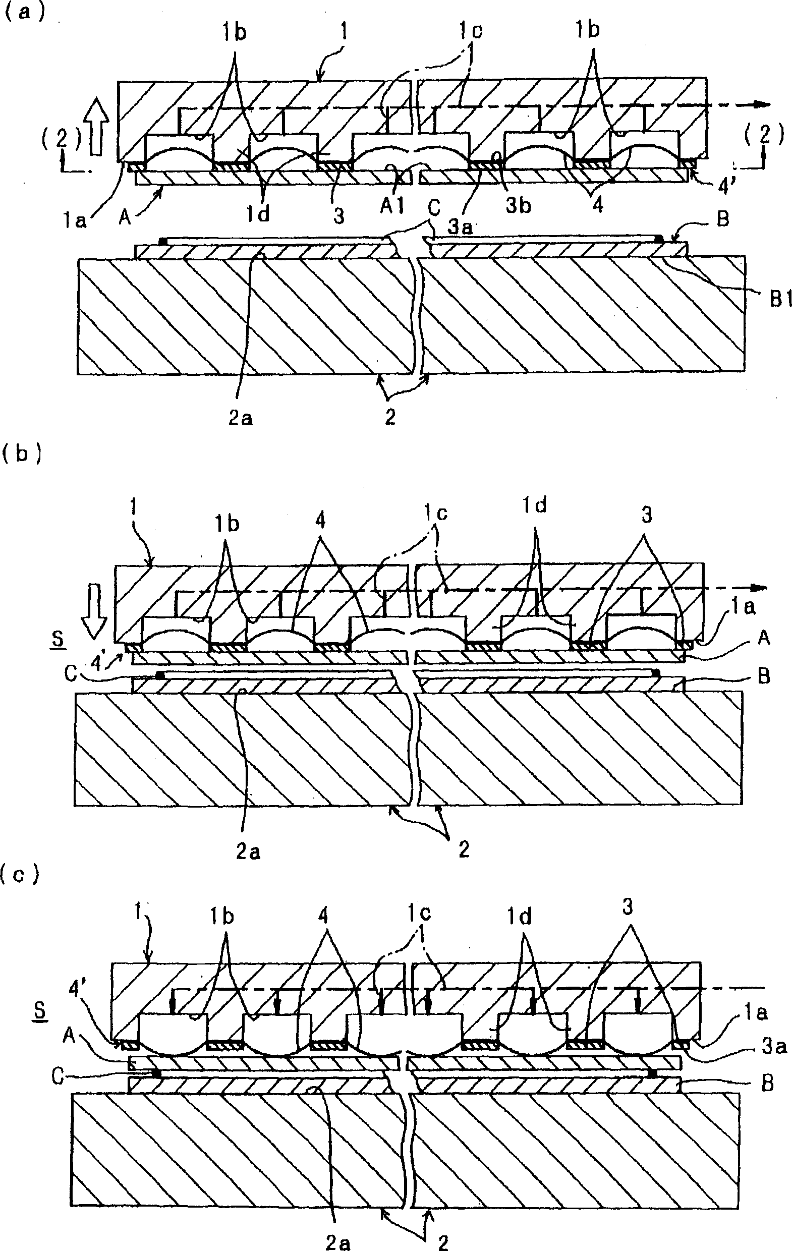 Adhesive chuck device