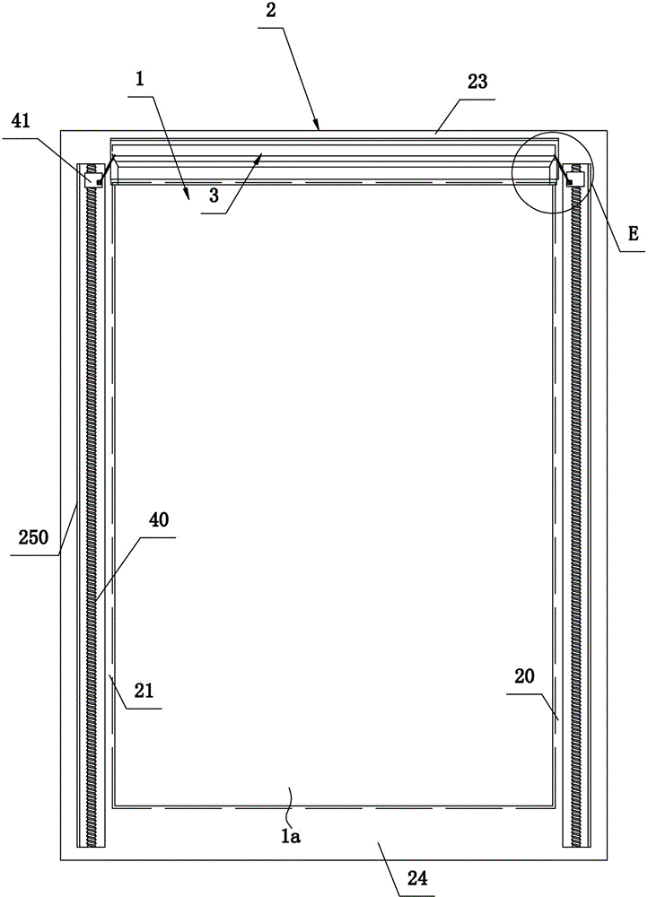 Glass window with fully electric cleaning mechanism