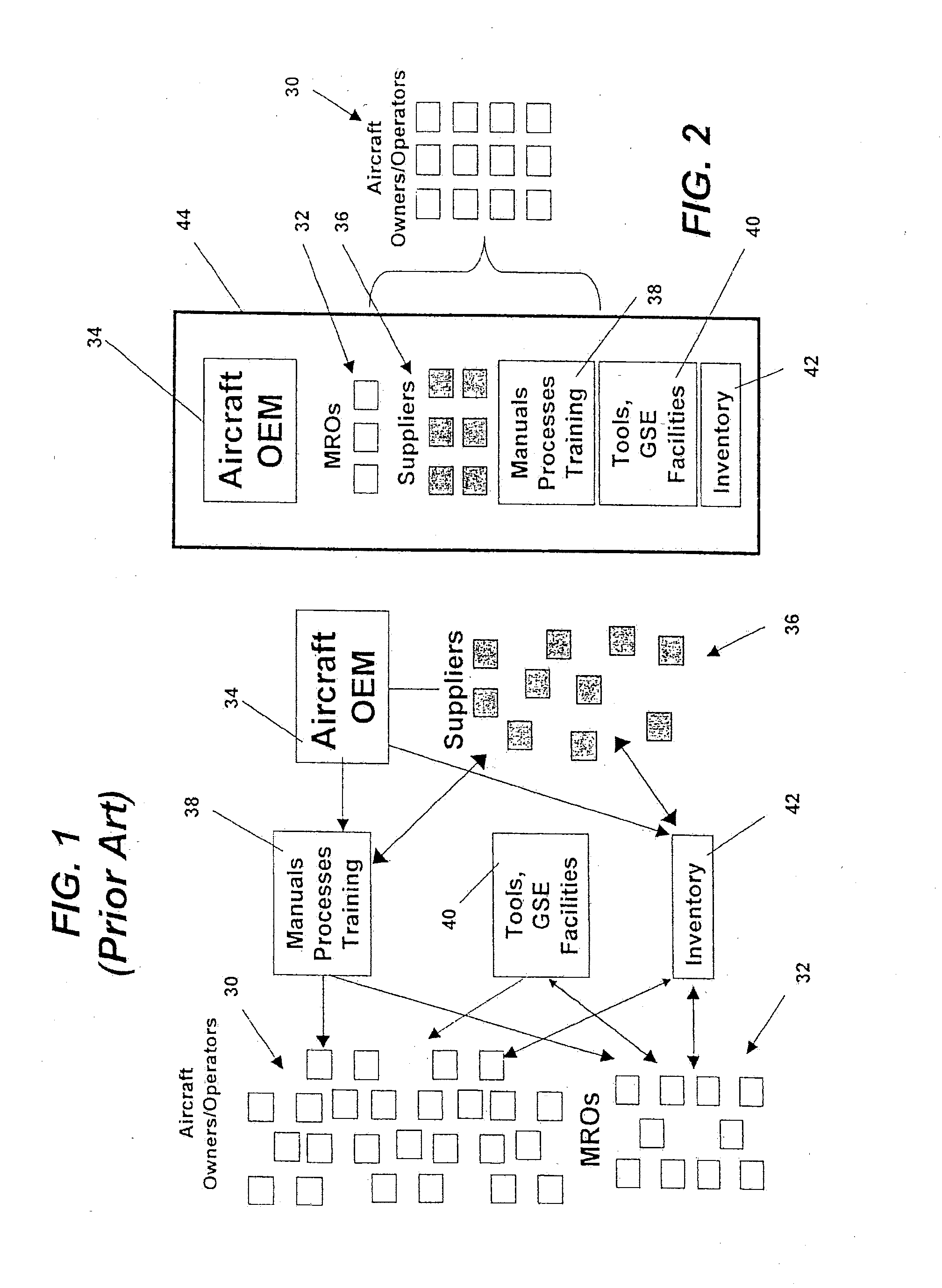 Central server for managing maintenance and materials for commercial aircraft fleets with fleet-wide benchmarking data