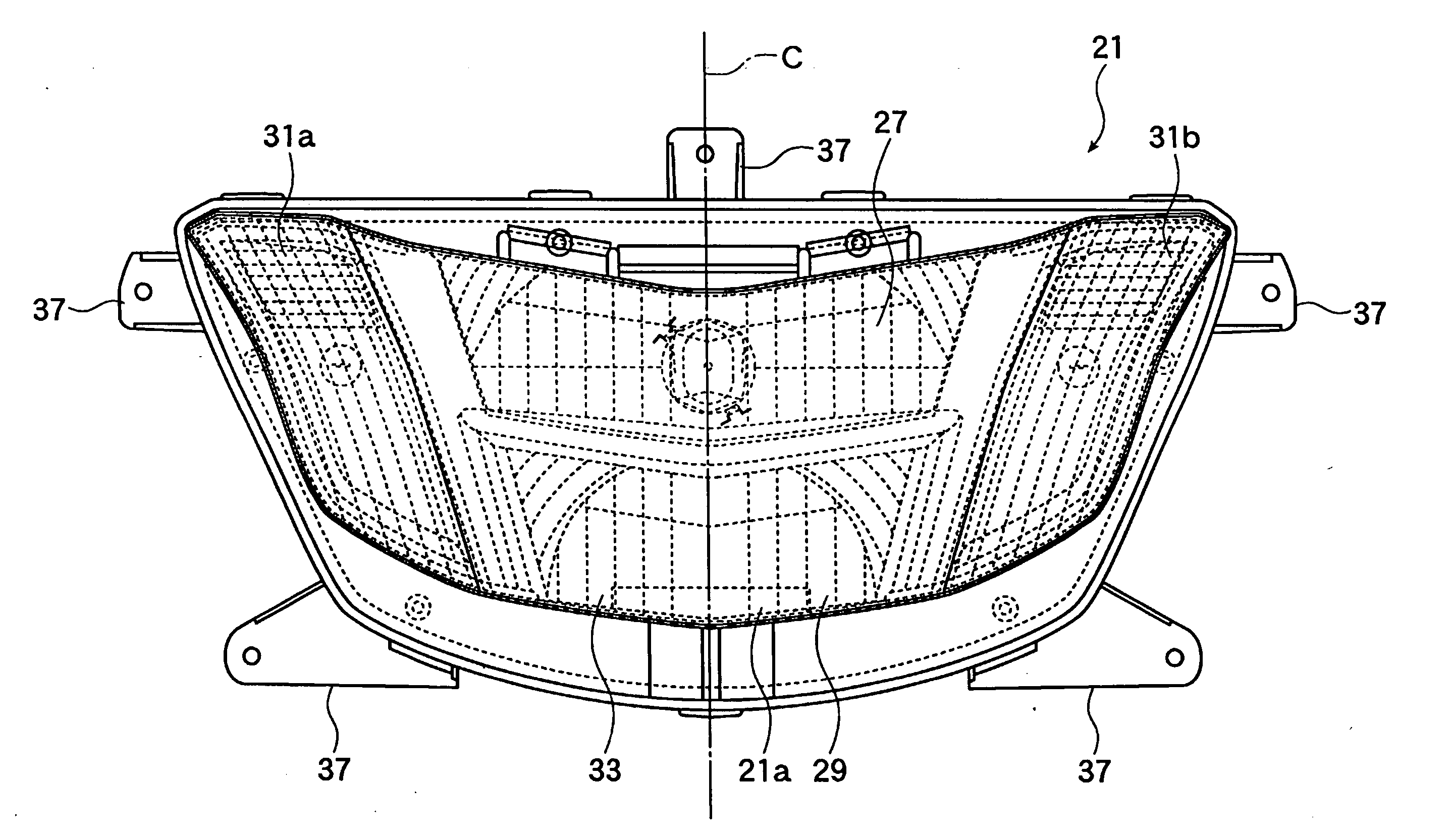 Headlight assembly for a straddle-type vehicle