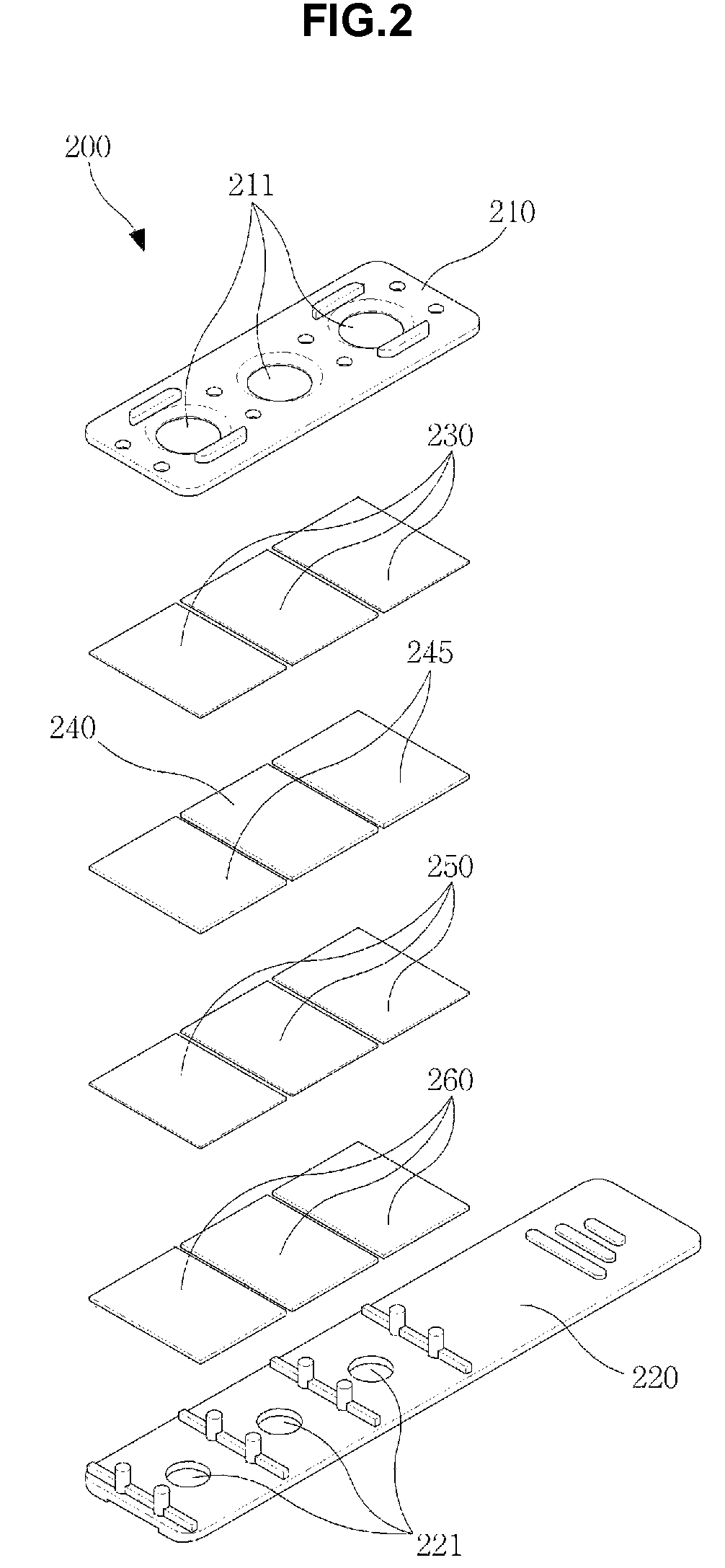 Test strip and method for measuring blood cholesterol level using the same