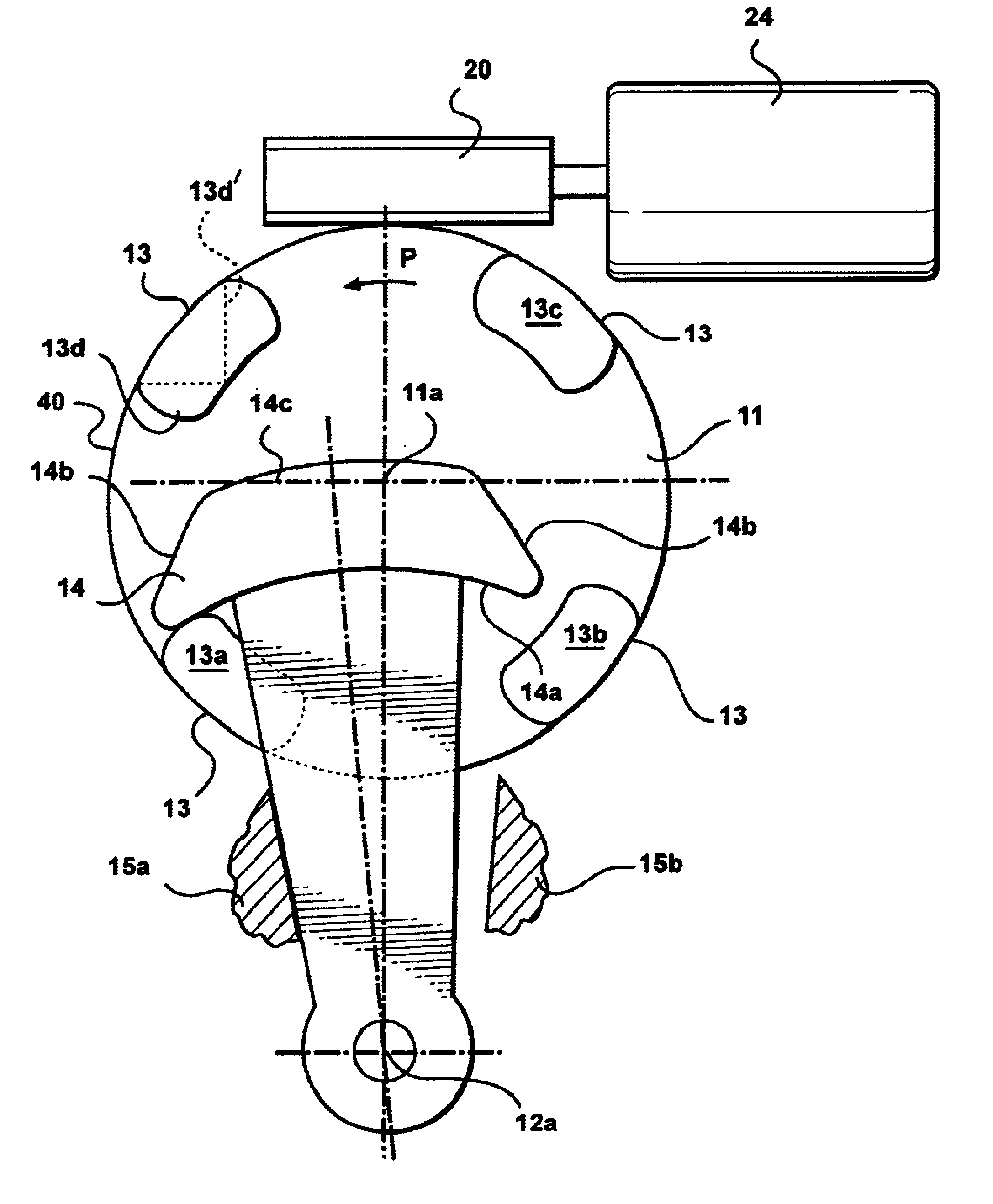 Actuating device