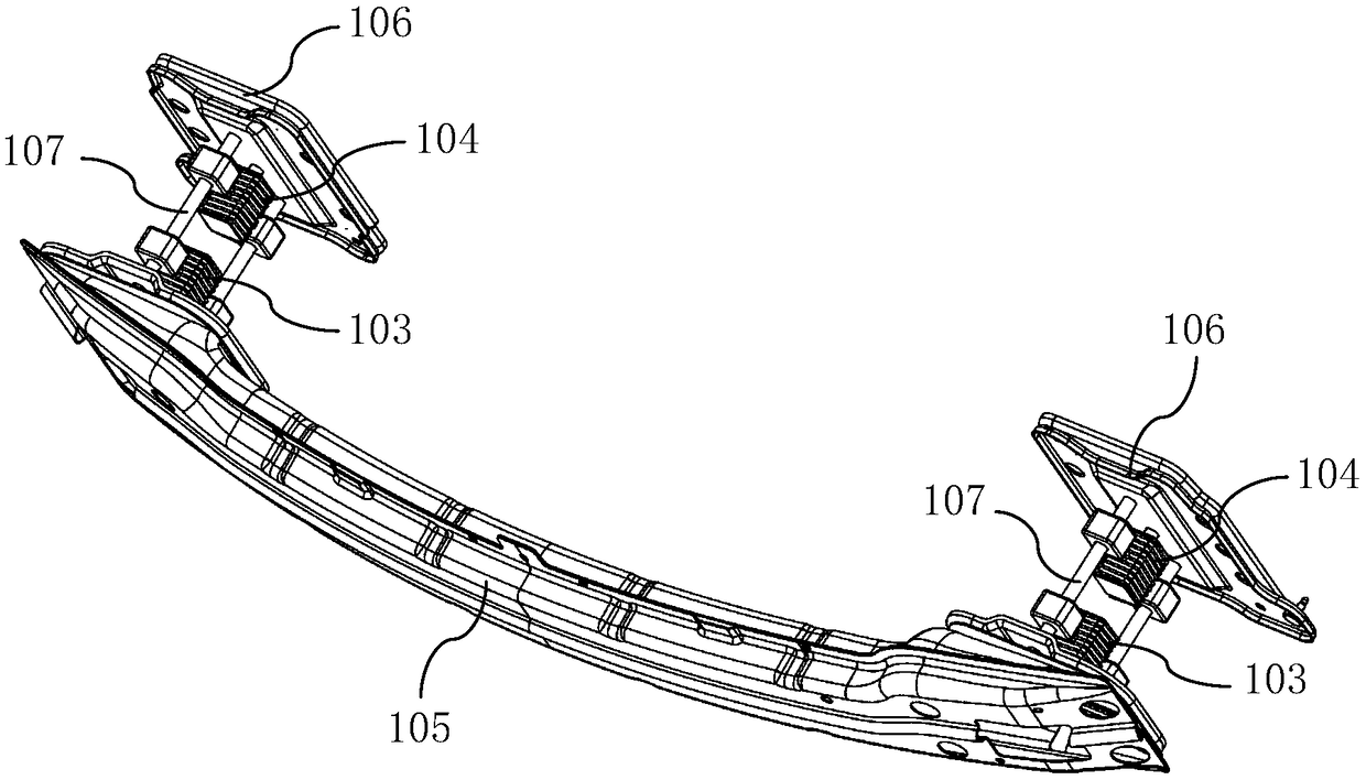 Automobile collision energy absorption control device, method, storage medium and electronic device