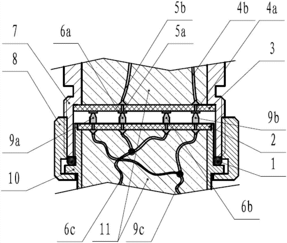 Non-limiting multi-contact electrical connection device