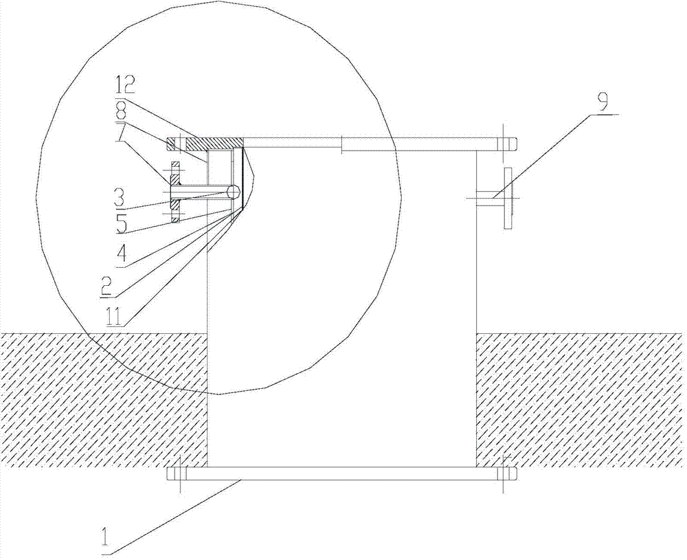 Rising pipe base heat exchange apparatus