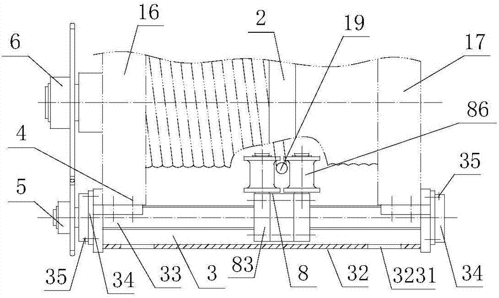 Rope guide with clamp type rope pressing device and adjustable rope guiding mechanism