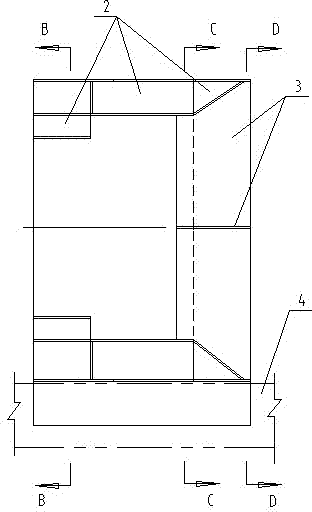 Guide shield for pushing rectangular concrete frame bridge