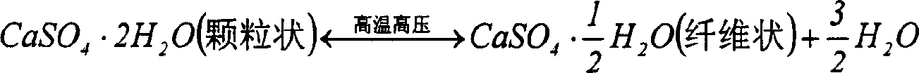 Process for preparing calcium sulfate whisker