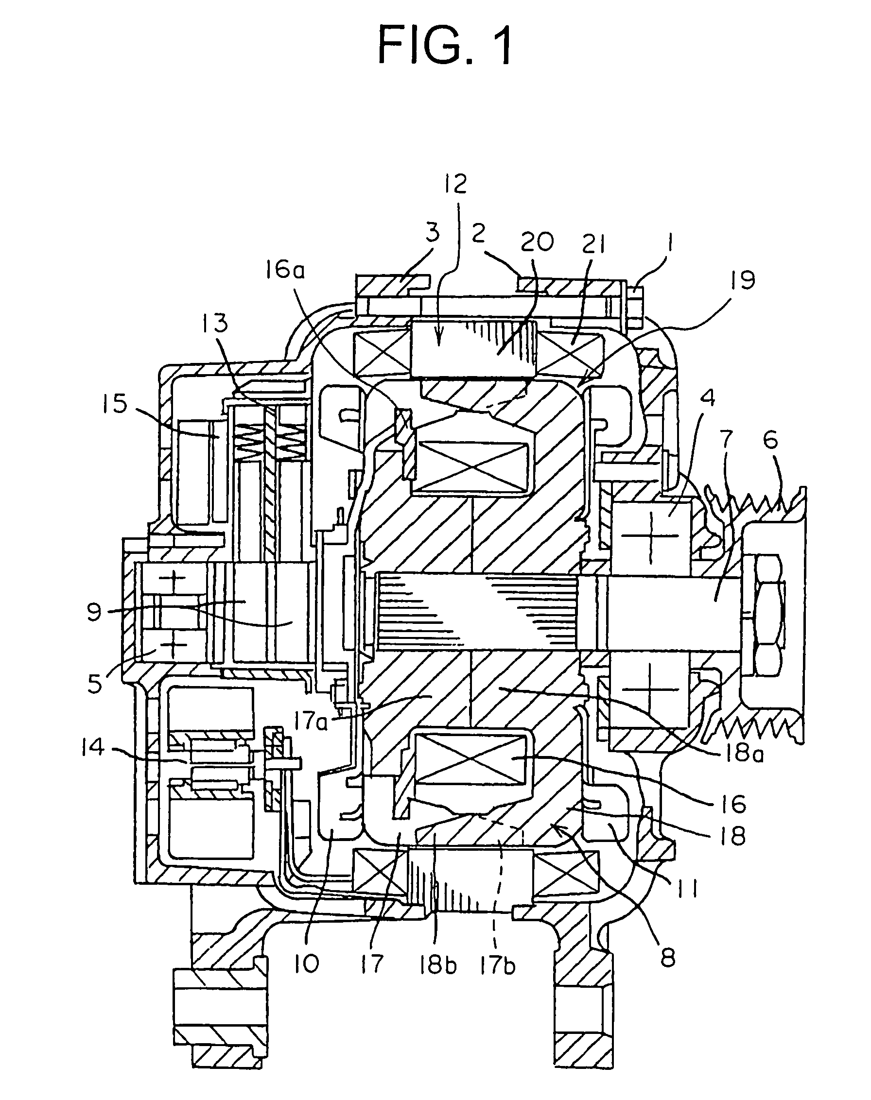 Rotating electrical machine for vehicle