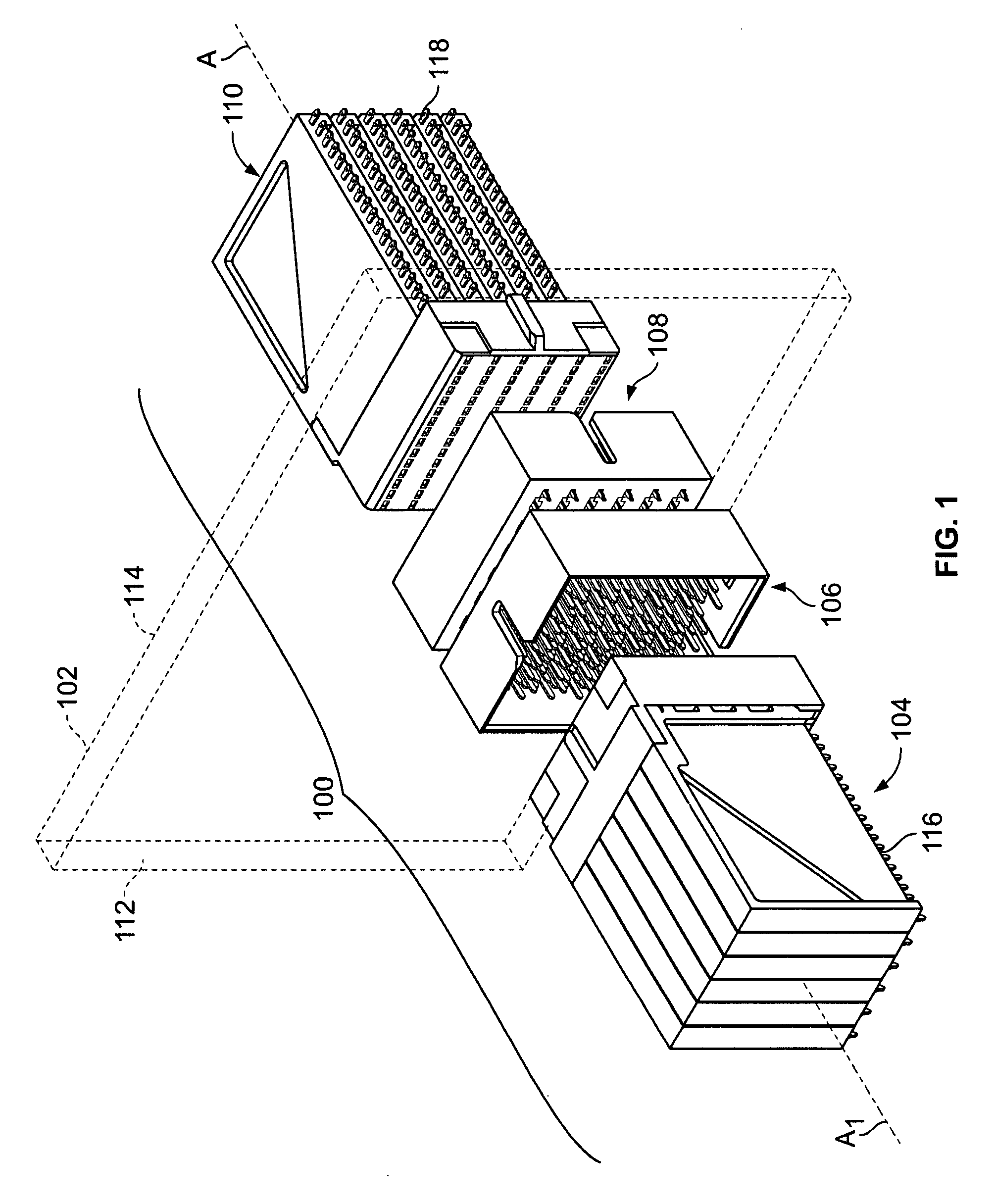 Orthogonal electrical connector with increased contact density