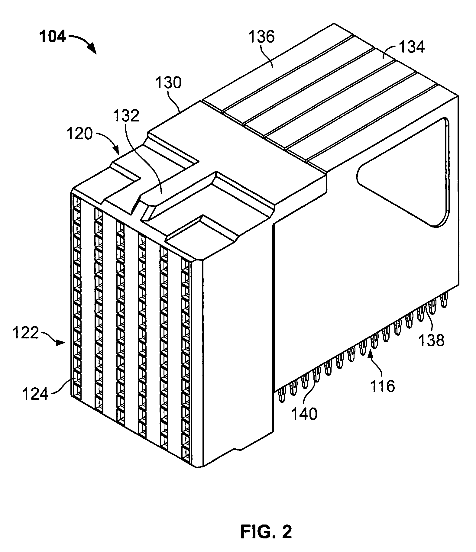 Orthogonal electrical connector with increased contact density