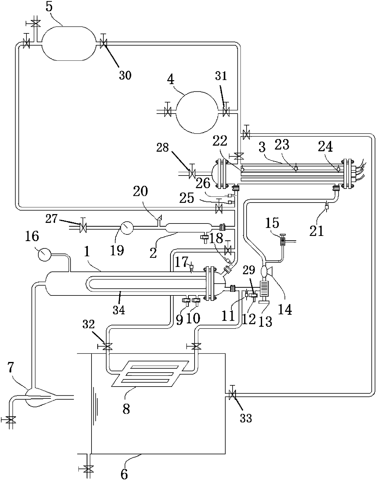 Simulation running apparatus for passive safety master system of pressurized water reactor nuclear island