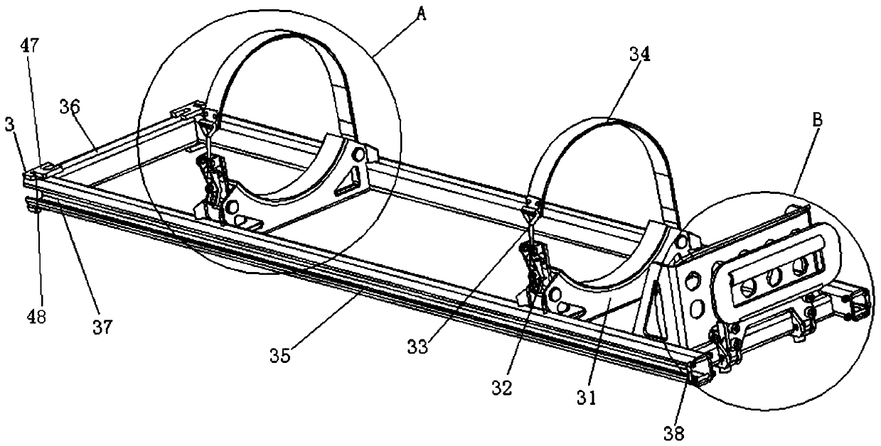 Vehicle-mounted gas cylinder rack with auxiliary gas cylinder loading and unloading function