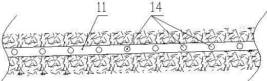 High-level roadway communicated drill hole circulating water type mine cooling system and method