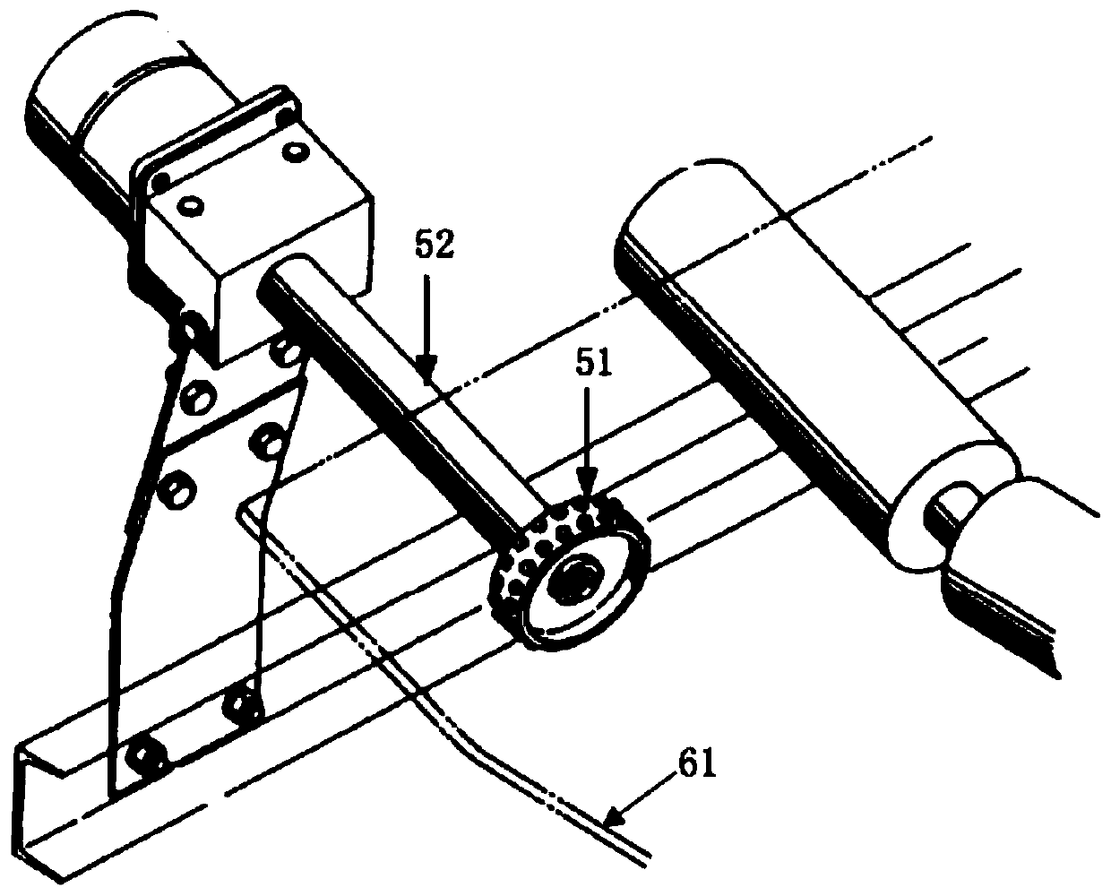 A safety protection system for down belt conveyor