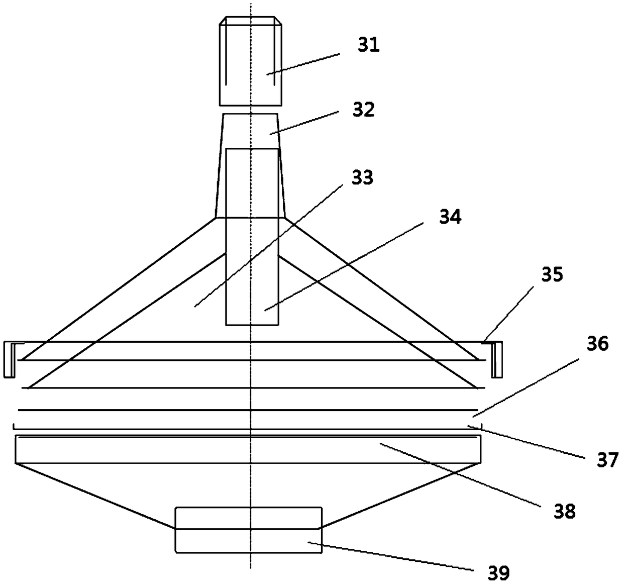 A low-concentration particle sampling and detection device and a particle sampling head of the device