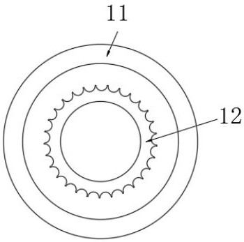 Internal gear type anti-twisting charging wire for new energy vehicle