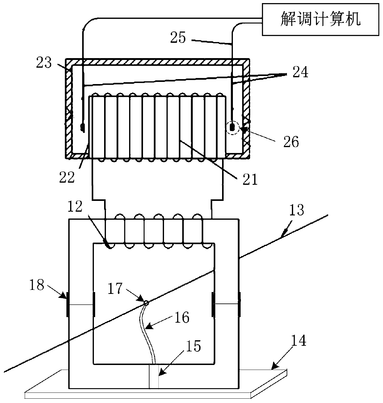 Double-cantilever differential fiber grating current transformer