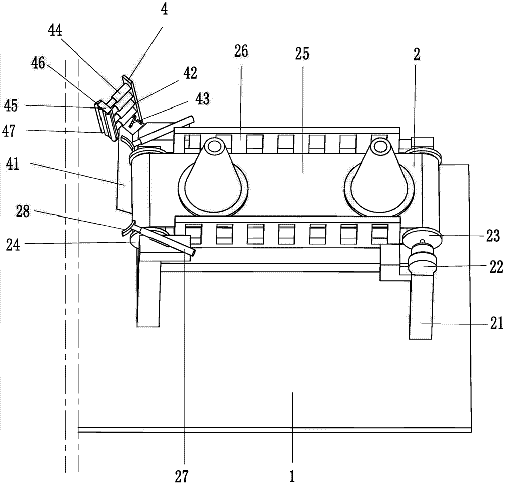 PET reflective sticker automatic sticking machine capable of automatically placing traffic cone