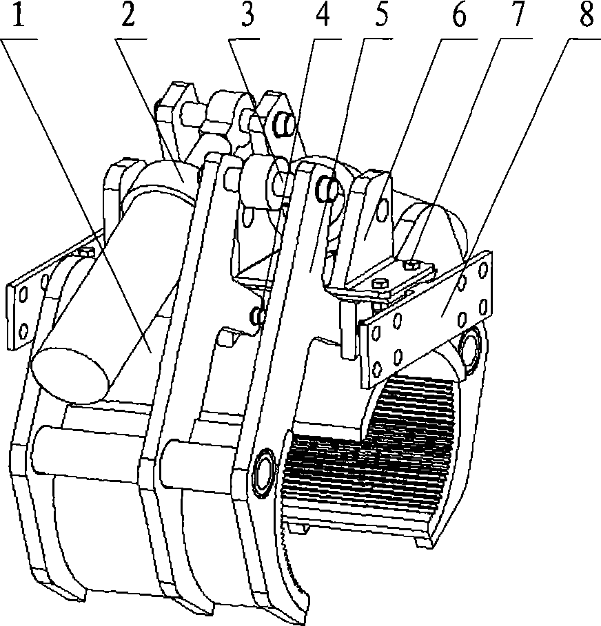 Positioning and clamping device special for submarine pipeline flange automatic joint tool