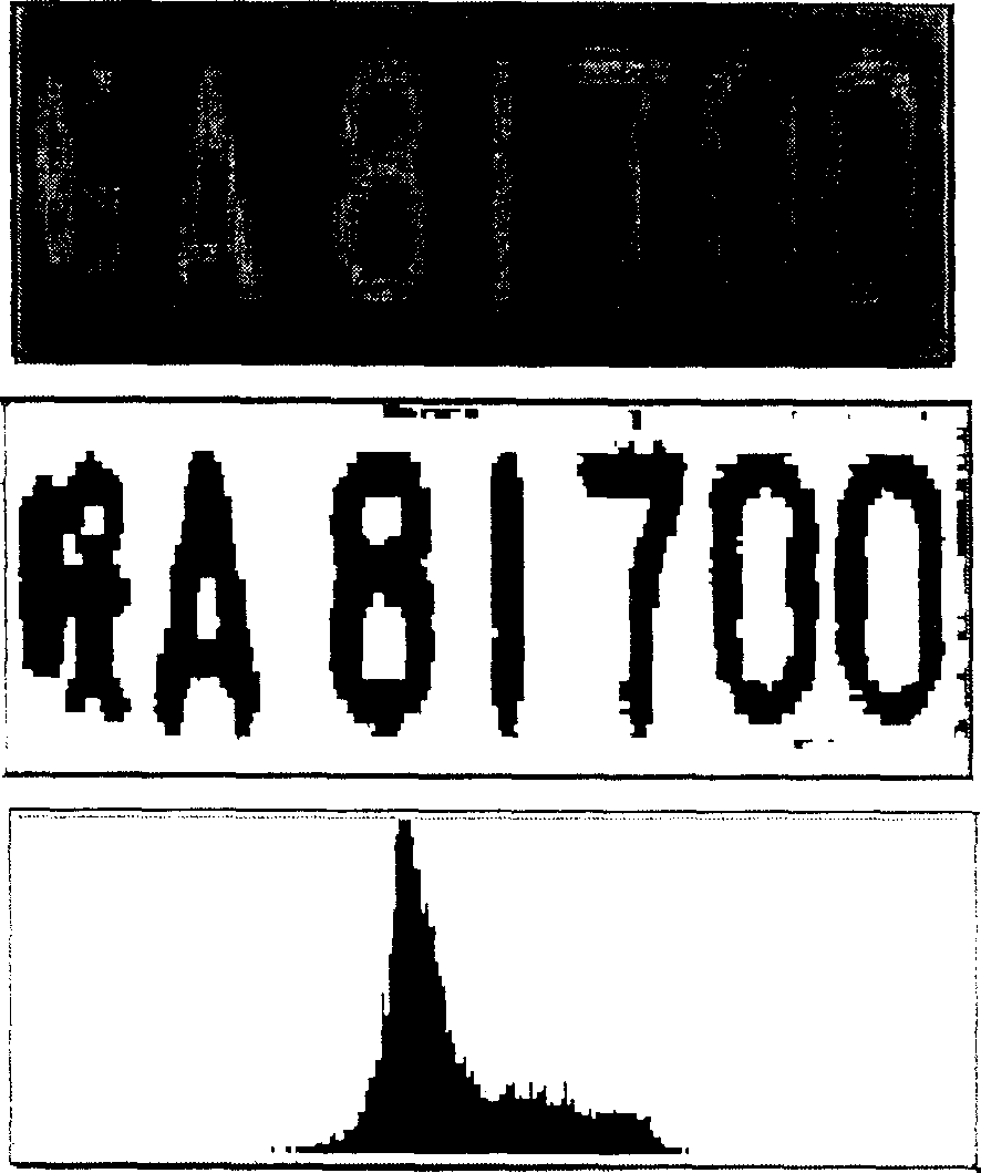 Identification method of mobile number plate based on three-channel parallel artificial nerve network