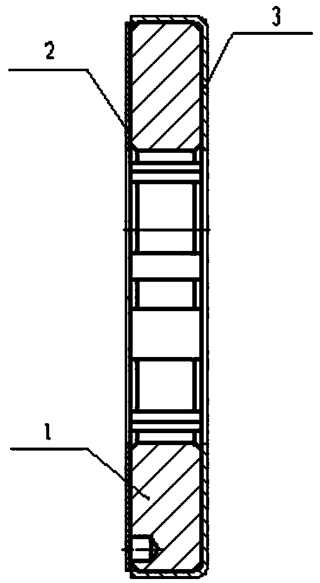 Six-column roller overrunning clutch