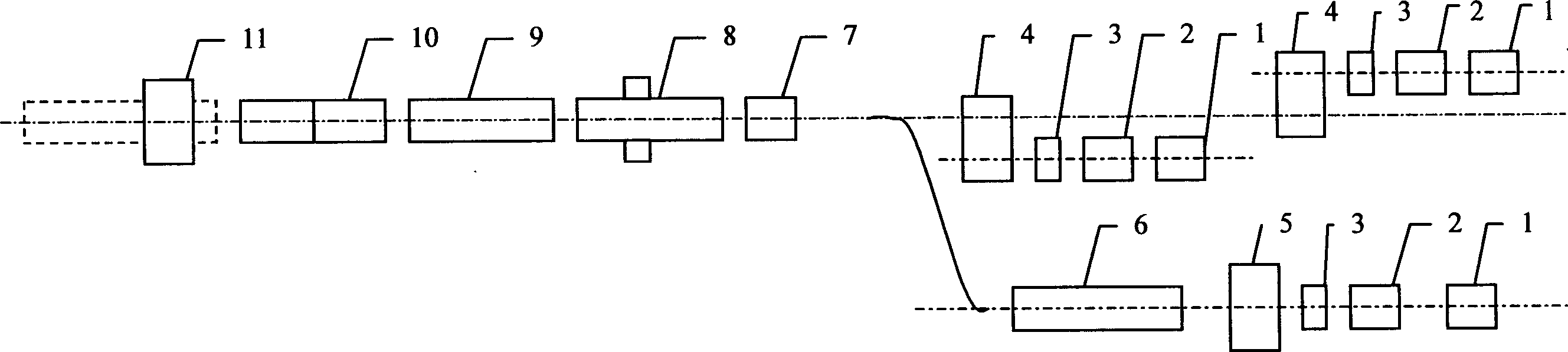 Continuous welding production method of light H-type steel